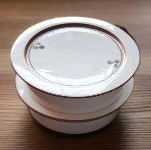 Royal Copenhaen Domino Pattern Serving Bowl W/ Lid 7"